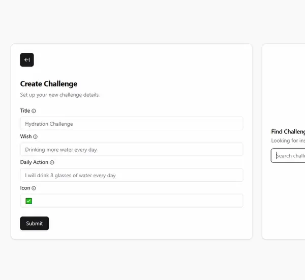 Creating a new challenge