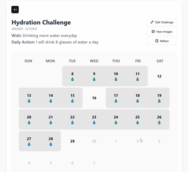 Tracking daily progress